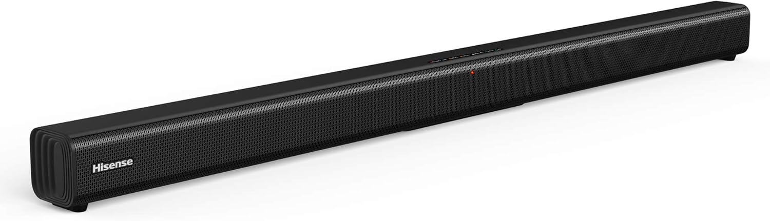 Hisense HS219 2.1ch Sound Bar with Wireless Subwoofer, 320W, Powered by Dolby Audio, One Remote Control, Roku TV Ready, Bluetooth, HDMI ARC/Optical/AUX/USB, 3 EQ Modes