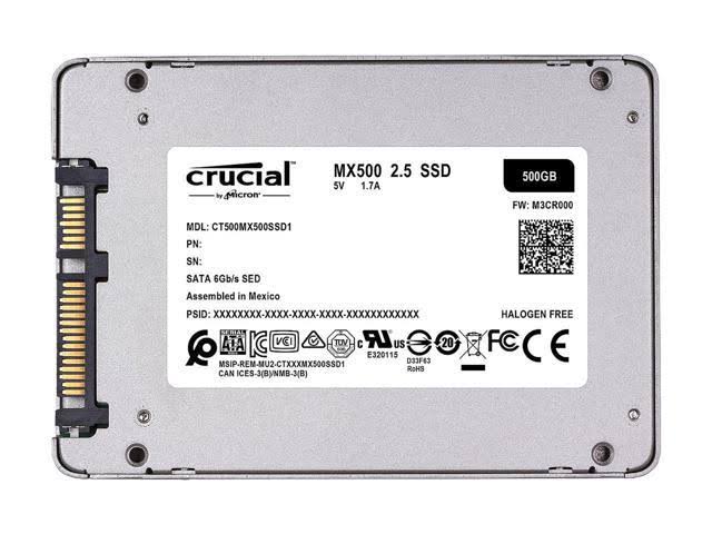 Crucial | Ct500mx500ssd1t MX500 500GB 3D NAND SATA 2.5x22 Internal SSD OEM