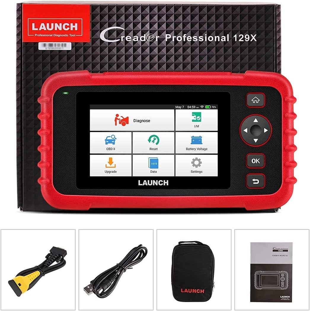 LAUNCH CRP129X OBD2 Scanner, LAUNCH Scan Tool 2022 Elite, Car Scanner for Engine at ABS SRS with Oil/EPB/SAS/TPMS/Throttle Body Reset, Automotive Code Readers with TPMS Gift, Lifetime Free Update