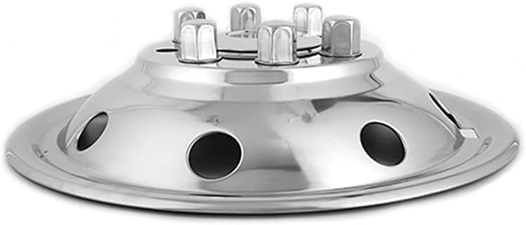 Kucaruce Set of 4 19.5 10 Lug Wheel Skins Hub Caps Rim Covers Stainless Steel Wheel Simulators For 2008-2020 R_a_m 4500 5500 Pickup