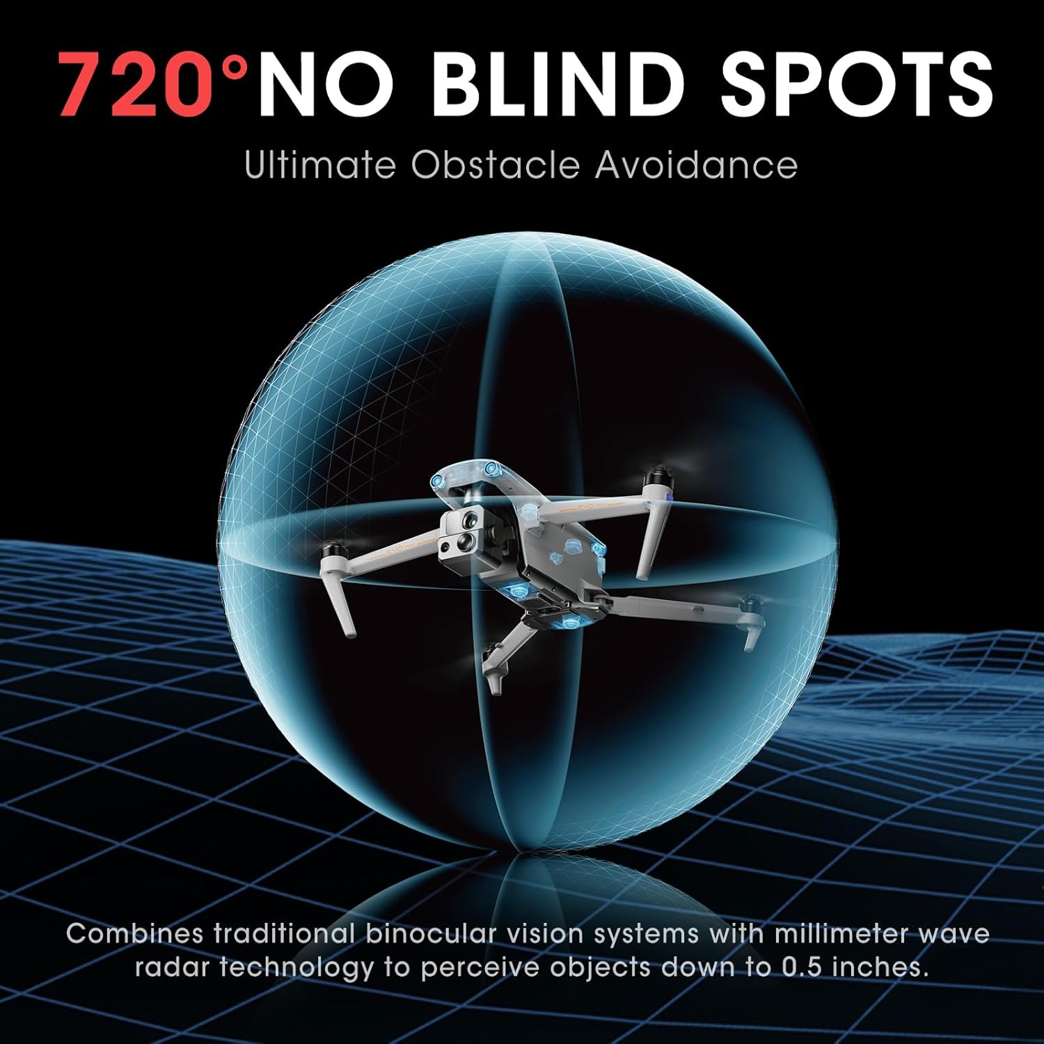 Autel Robotics EVO MAX 4N Drone, Starlight Night-Vision/Wide/Thermal/L~aser 4 Cameras in One UAV, A-Mesh 1.0, 720° Obstacle Avoidance, Triple Anti-Jamming, Hot-Swappable, 42 Mins, IP43, Autel SDK