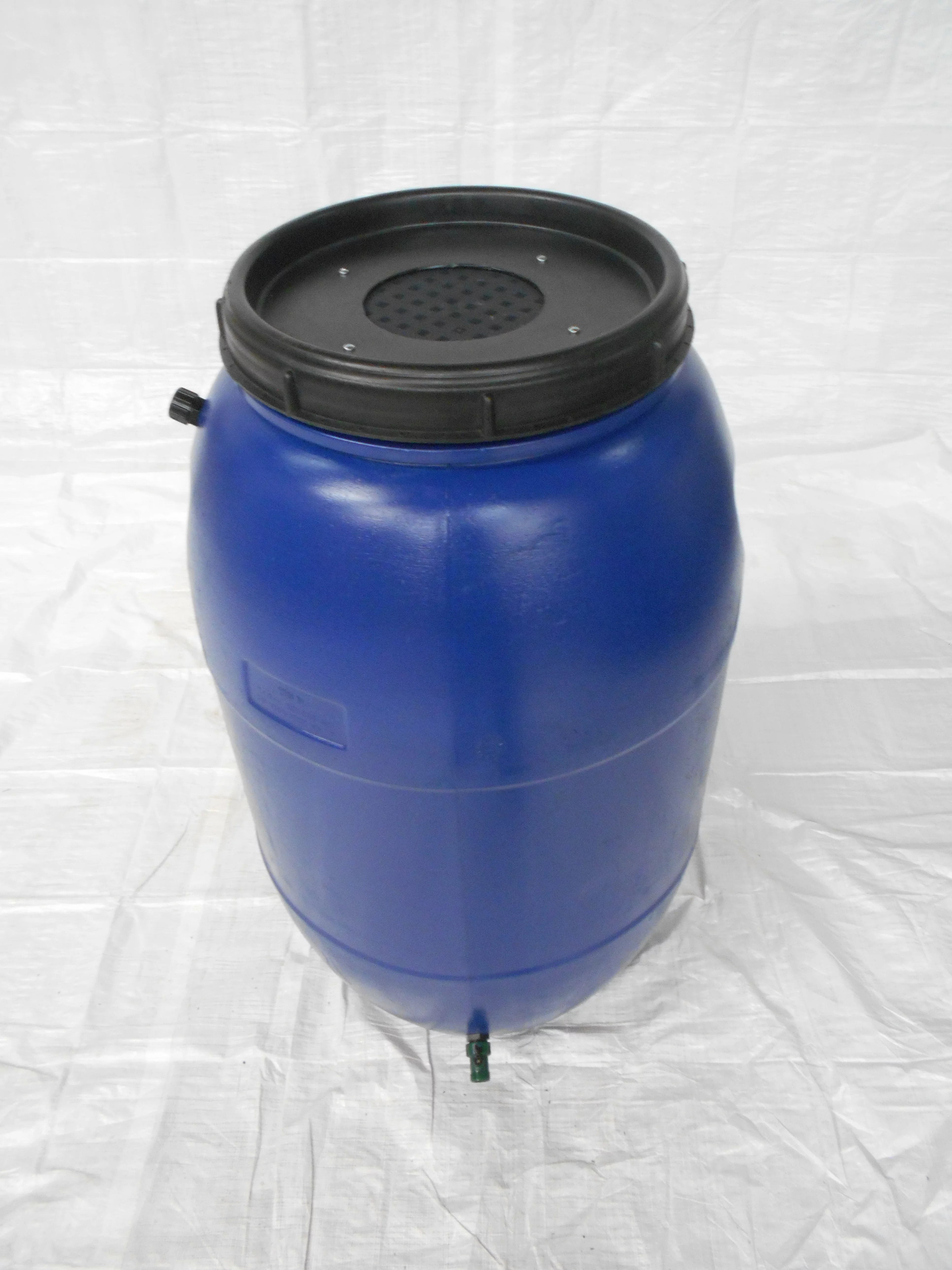 UpCycle Products 55 Gallon Blue Rain Barrel