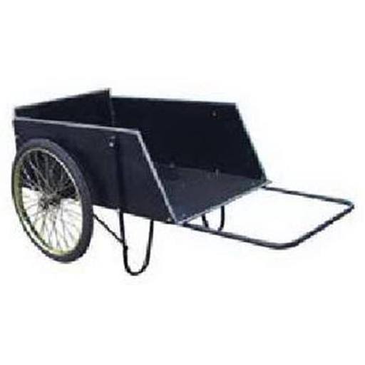 YTL International YTL22106 Heavy Duty Wood Push Farm u0026 Yard Cart - 14 Cu. ft.