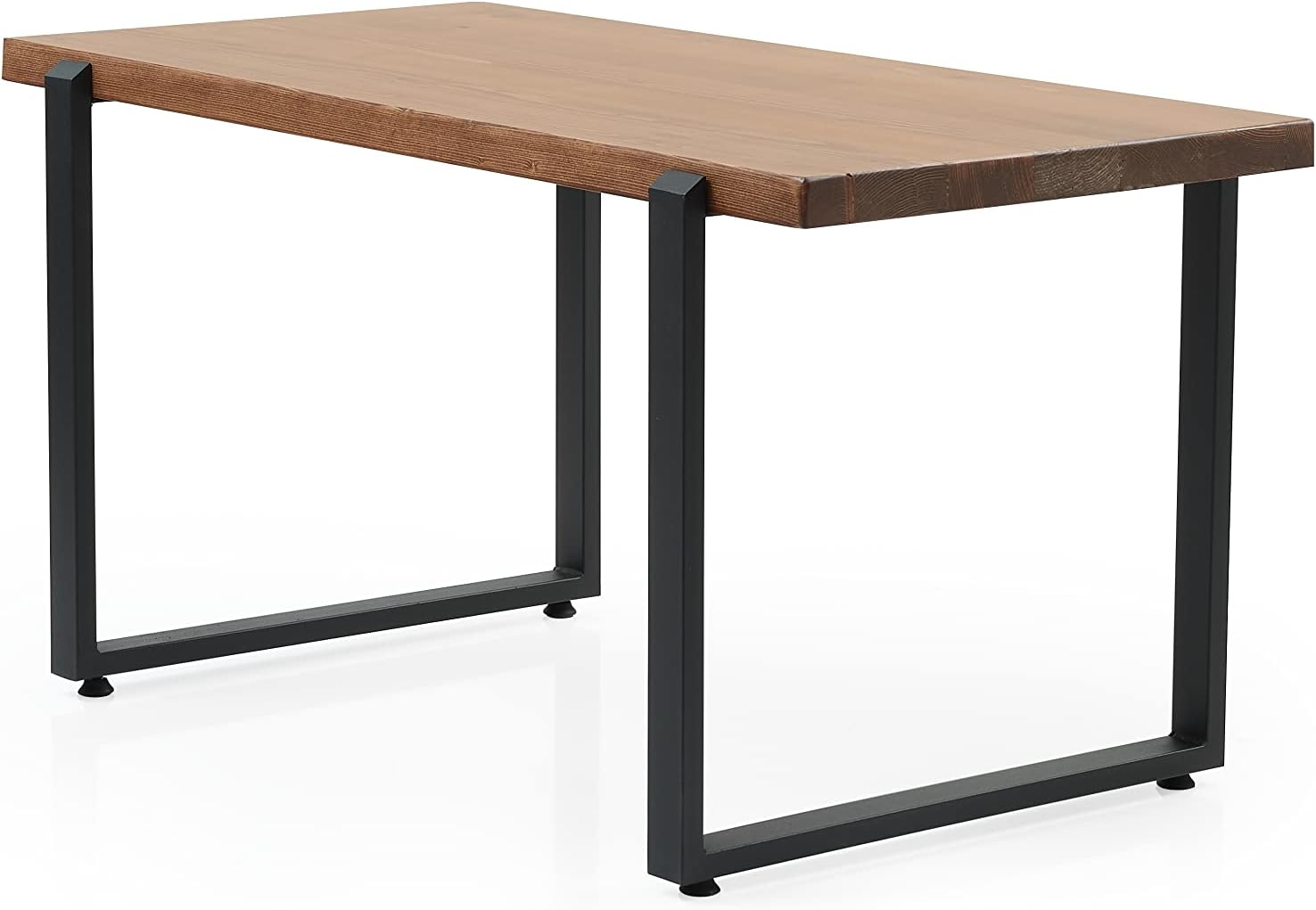 Furnish Home Store Paris 39'' Live Edge Solid Wood Rustic Coffee Cokctail Table for Living Rooms