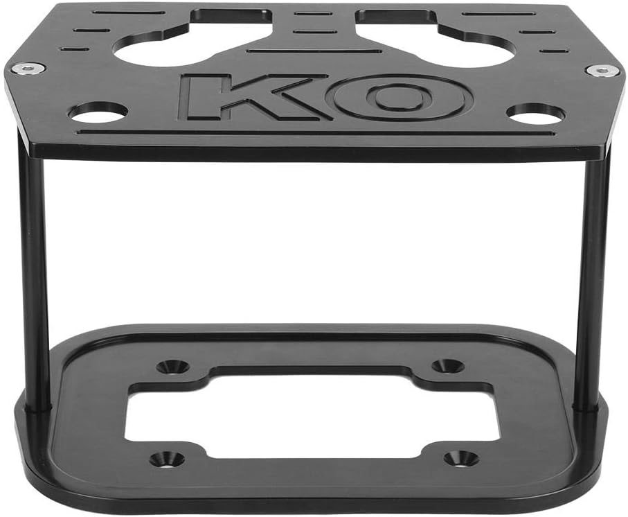 Yctze Stainless Steel Battery Tray Hold Down for Optima 34/78 Battery Red Yellow Top(Black) optima battery hold down,34/78 battery tray,red top battery holder,optima battery tray 75/25,chrome optima
