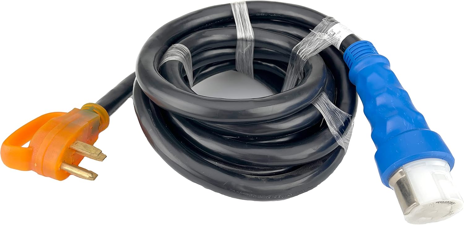 Reliance Controls Corporation PC5020-14 50-Amp, 20-Foot Generator Power Cord for Generators Up to 12,500 Running Watts