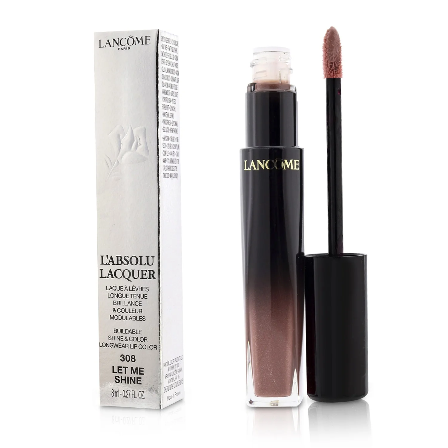 Lancome L'Absolu Lacquer Buildable Shine & Color Longwear Lip Color - # 366 Power Rose  8ml/0.27oz