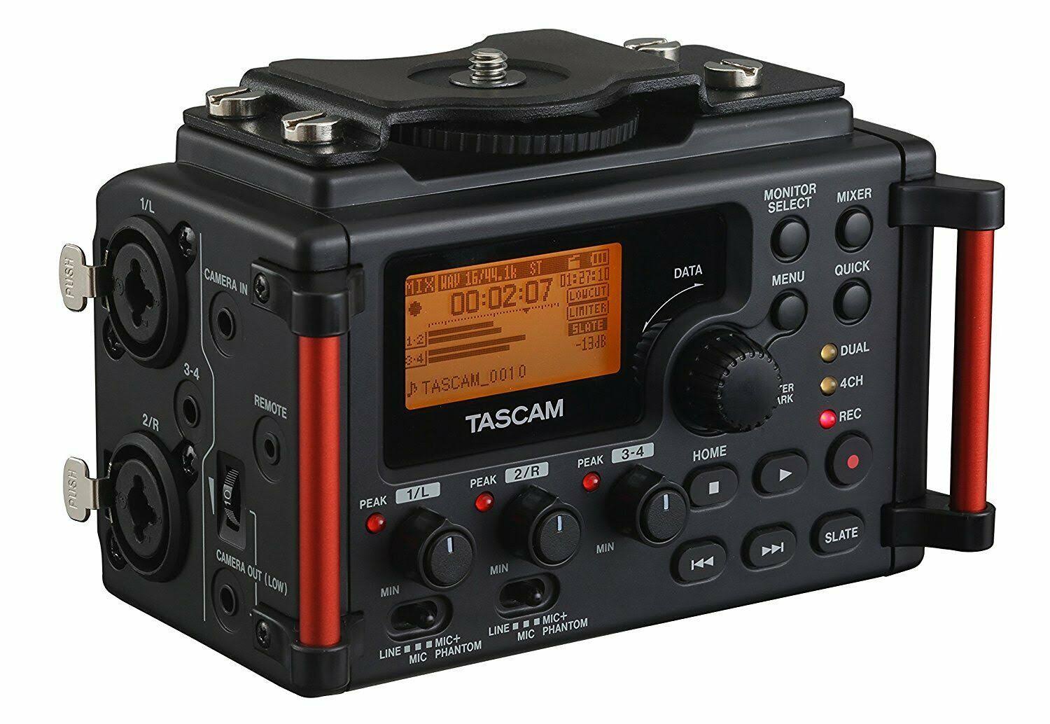 Tascam 4-Channel Portable Audio Recorder for Dslr Filmmakers, Black (dr-60dmkii)