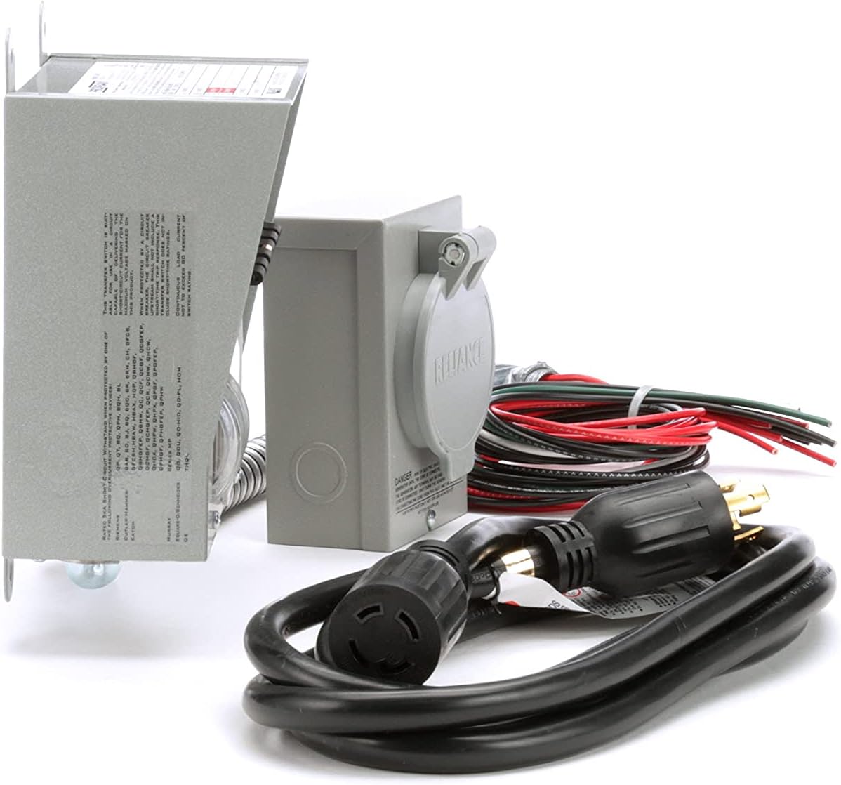 Reliance Controls Corporation 31406CRK 30 Amp 6-circuit Pro/Tran Transfer Switch Kit for Generators (7500 Watts).,Gray
