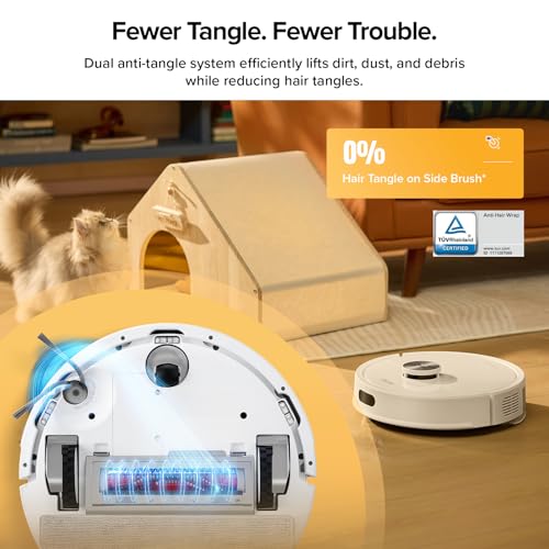 roborock Q5 Max+ Robot Vacuum with Self-Empty Dock, Upgraded from Q5+, 5500 Pa Suction, DuoRoller Brush, Hands-Free Cleaning for up to 7 Weeks, PreciSense LiDAR Navigation, App & Voice Control