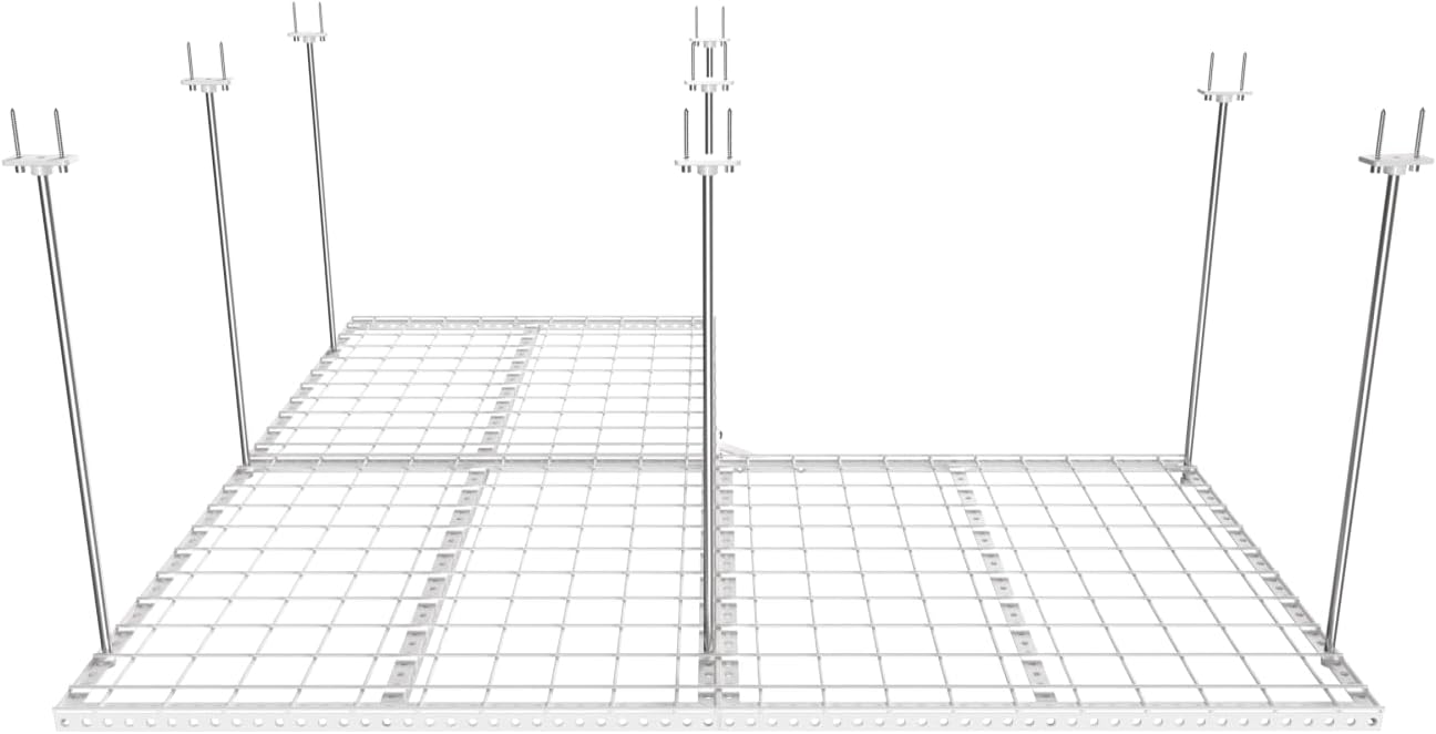 DURA-LIFT Elevate Adjustable Height Overhead Garage Door Ceiling Triple L Shaped Platform (31 in. W x 93 in D)