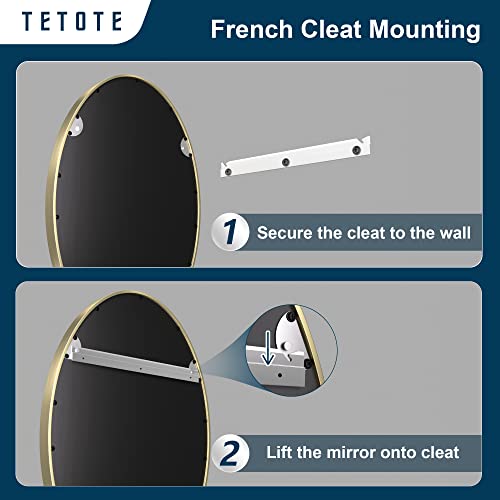 TETOTE Black Framed Mirrors for Bathroom, 30 x 36 Inch Modern Decorative Wall Mounted Rectangle Matte Framed Vanity Mirror (Horizontal/Vertical)