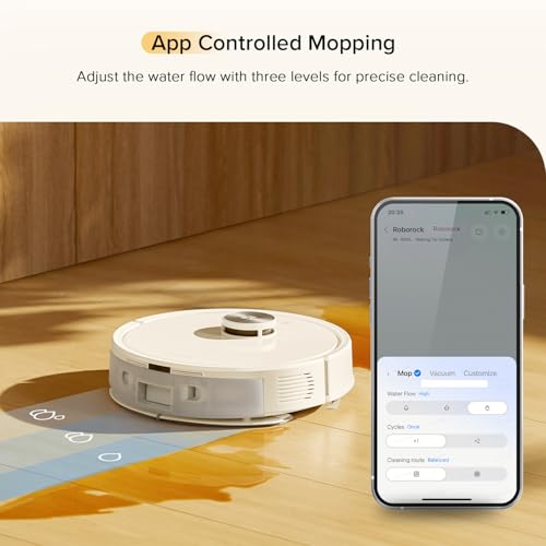 roborock Q5 Max+ Robot Vacuum with Self-Empty Dock, Upgraded from Q5+, 5500 Pa Suction, DuoRoller Brush, Hands-Free Cleaning for up to 7 Weeks, PreciSense LiDAR Navigation, App & Voice Control