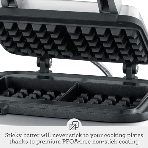 Breville Bwm620Xl The Smart Waffle Pro 2 Slice Waffle Maker Bje510Xl Stainless Steel Bje510Xl countertop griddle appliance