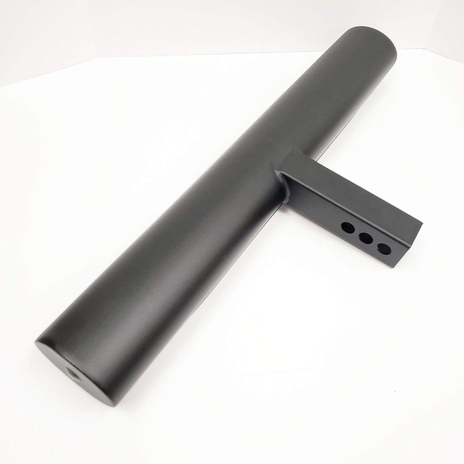 LEDIN 28" Lx3 Hx4 W Towing Hitch Step Bar 2" Receiver Black 4" Oval Straight Universal Truck Trailer Rear Bumper Guard
