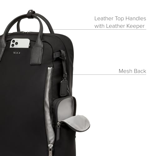 TUMI - Voyageur Atlanta Backpack - Travel Backpack for Women - For Business, Commute - Holds Up to 17" Laptop - Black & Gold Hardware