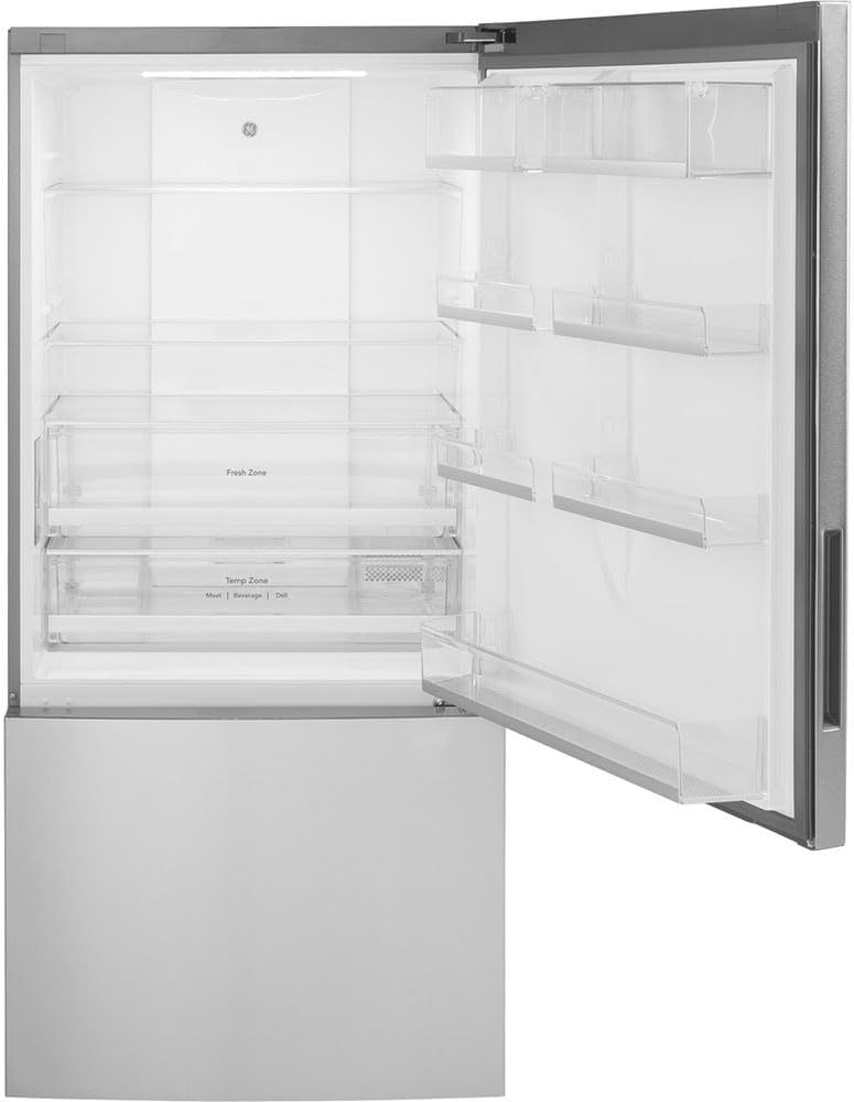 GE® ENERGY STAR® 17.7 Cu. Ft. Counter-Depth Bottom-Freezer Refrigerator