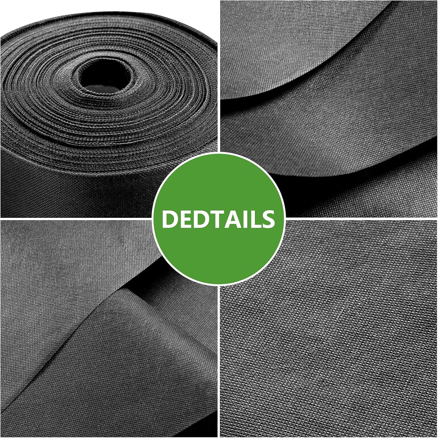 NC Nonwoven Weed Barrier Landscape (4ft x 50ft) 3 oz Heavy Duty Commercial Non-Woven Weeding Cloth Durable Garden Landscape Fabric Easy Setup and Cut Pack of 2