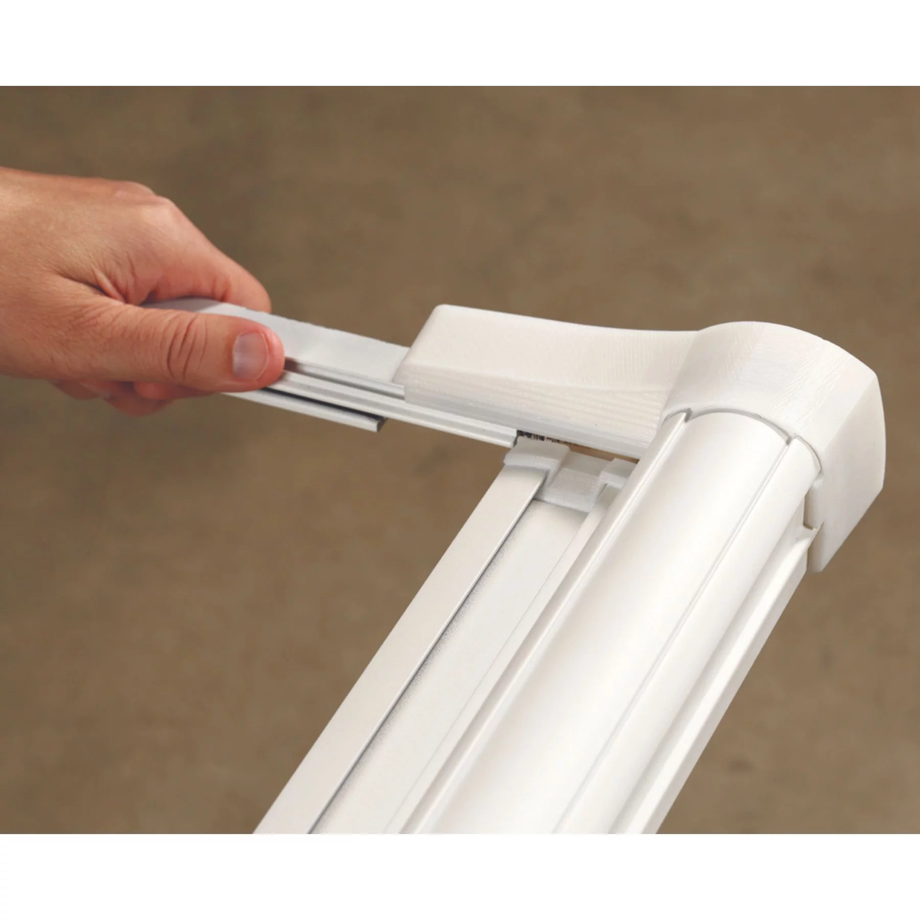 COOL Single Retractable Door Screen-Brown (for 80-in tall x 32-in to 36-in wide doors)