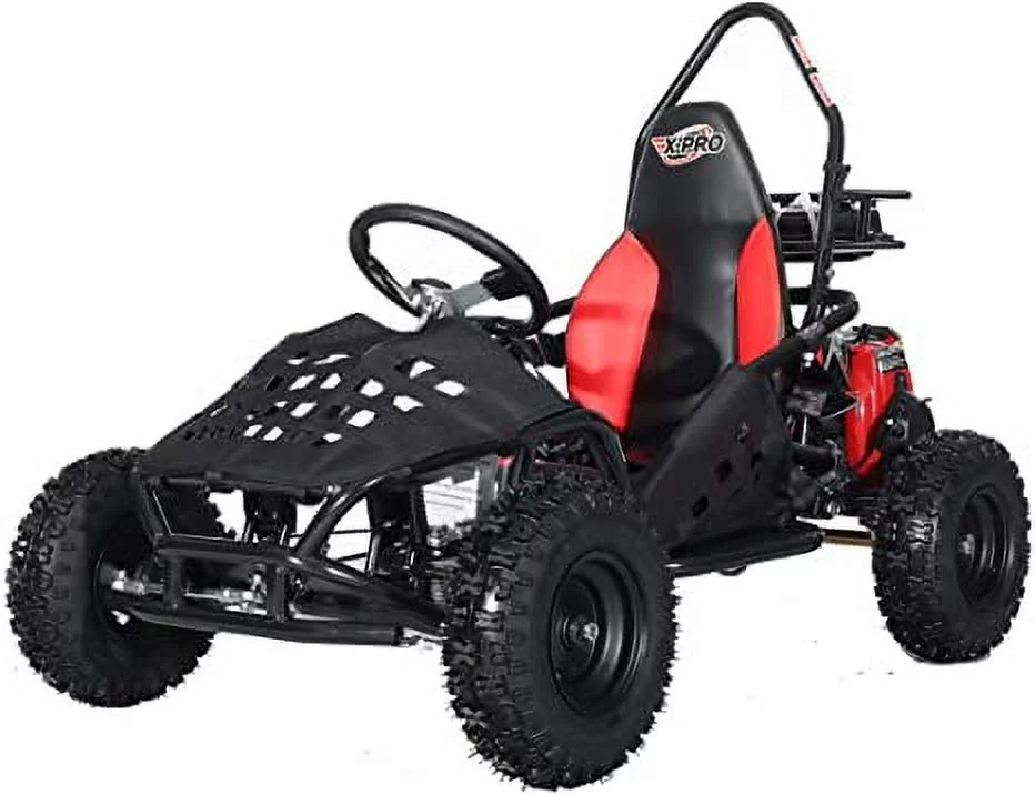 X-Pro Brand New Rover 50cc Gas Go Kart with Pull Start, Rear Disc Brake, 6" Wheels!