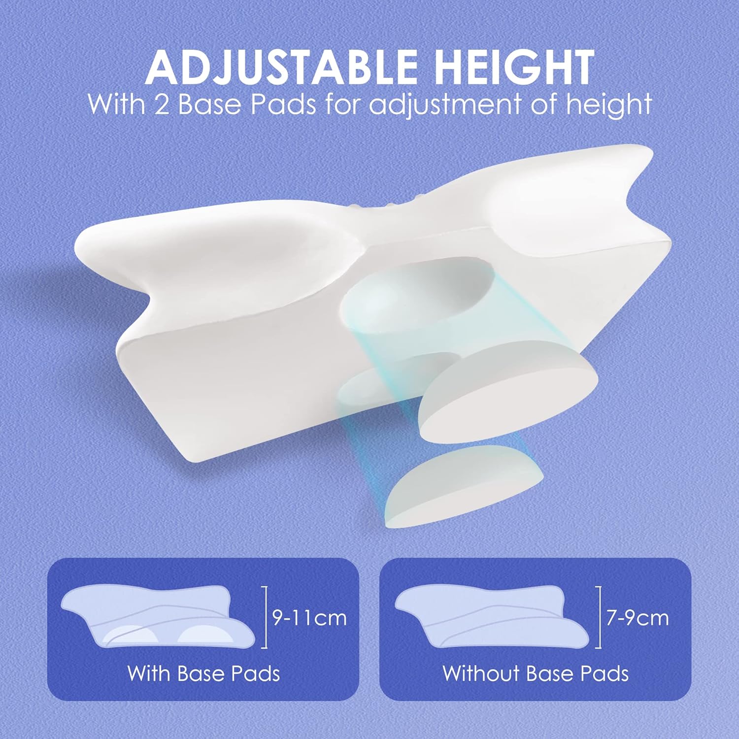 Cervical Memory Foam Pillow, Contour Pillows for Neck and Shoulder Pain, Ergonomic Orthopedic Sleeping Neck Contoured Support Pillow for Side Sleepers, Back and Stomach Sleepers