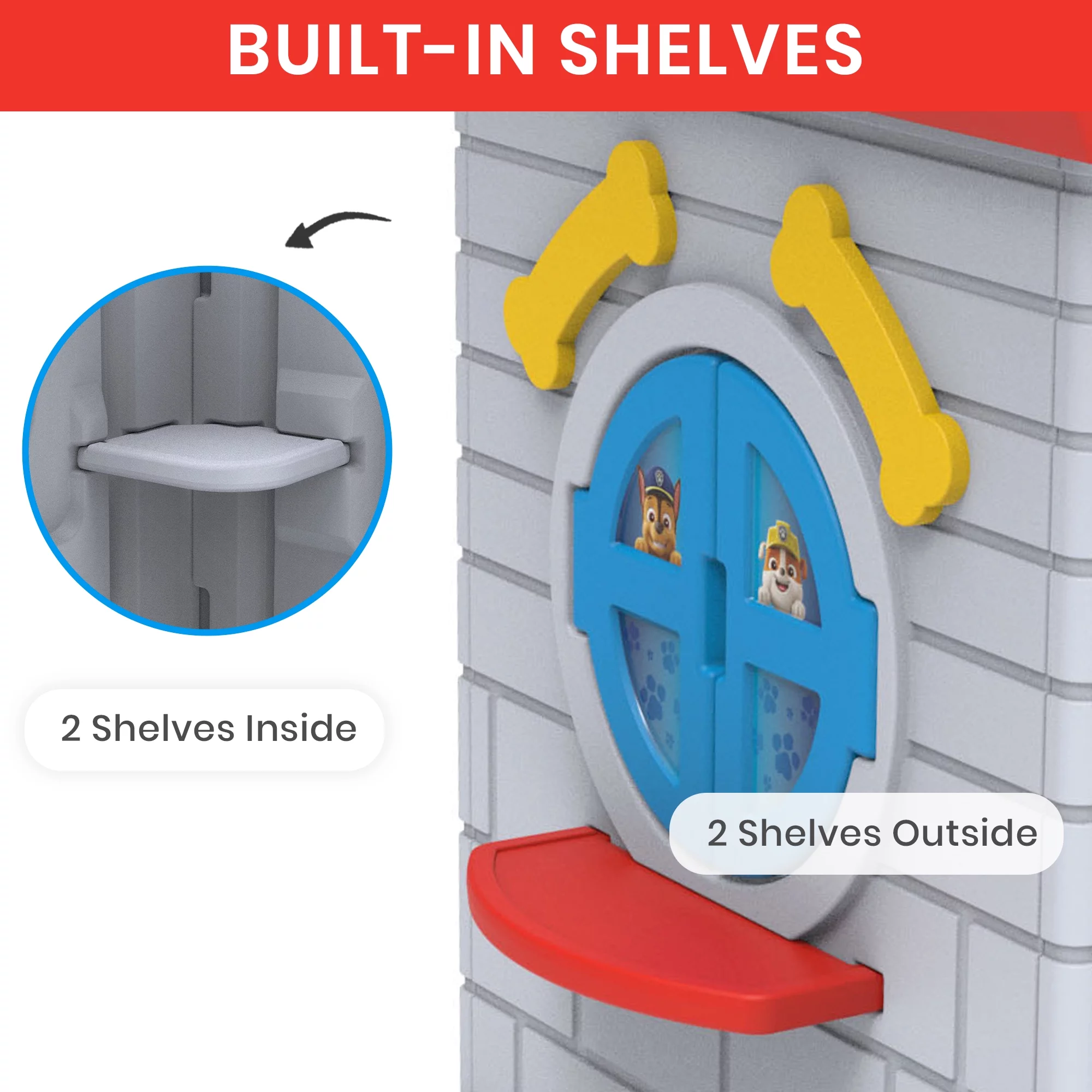Nick Jr. PAW Patrol Plastic Indoor,Outdoor Playhouse with Easy Assembly