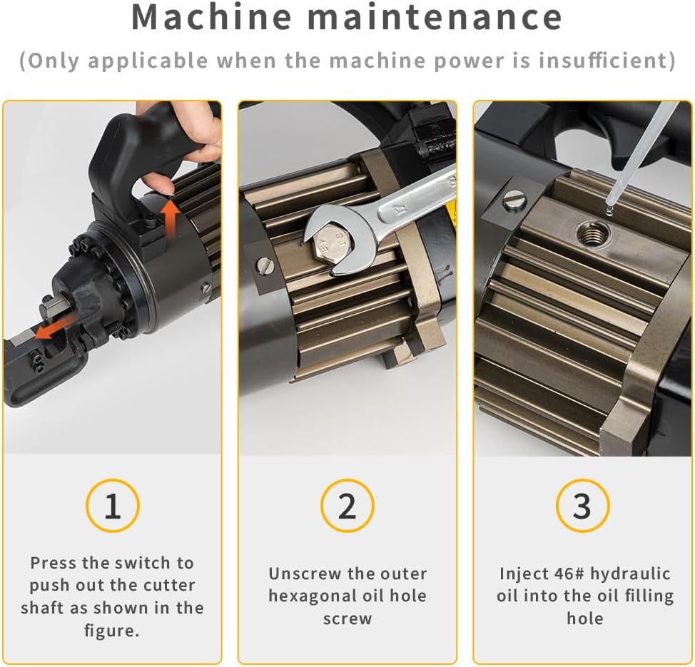 Anbull 900W Electric Hydraulic Rebar Cutter, Cutting up to 5/8 Inch 4-16mm #5 Rebar, with Replaceable Blades, Cutting Speed 2.5-3S, with Lighter Aviation Aluminum-alloy Frame (PC-16#5)