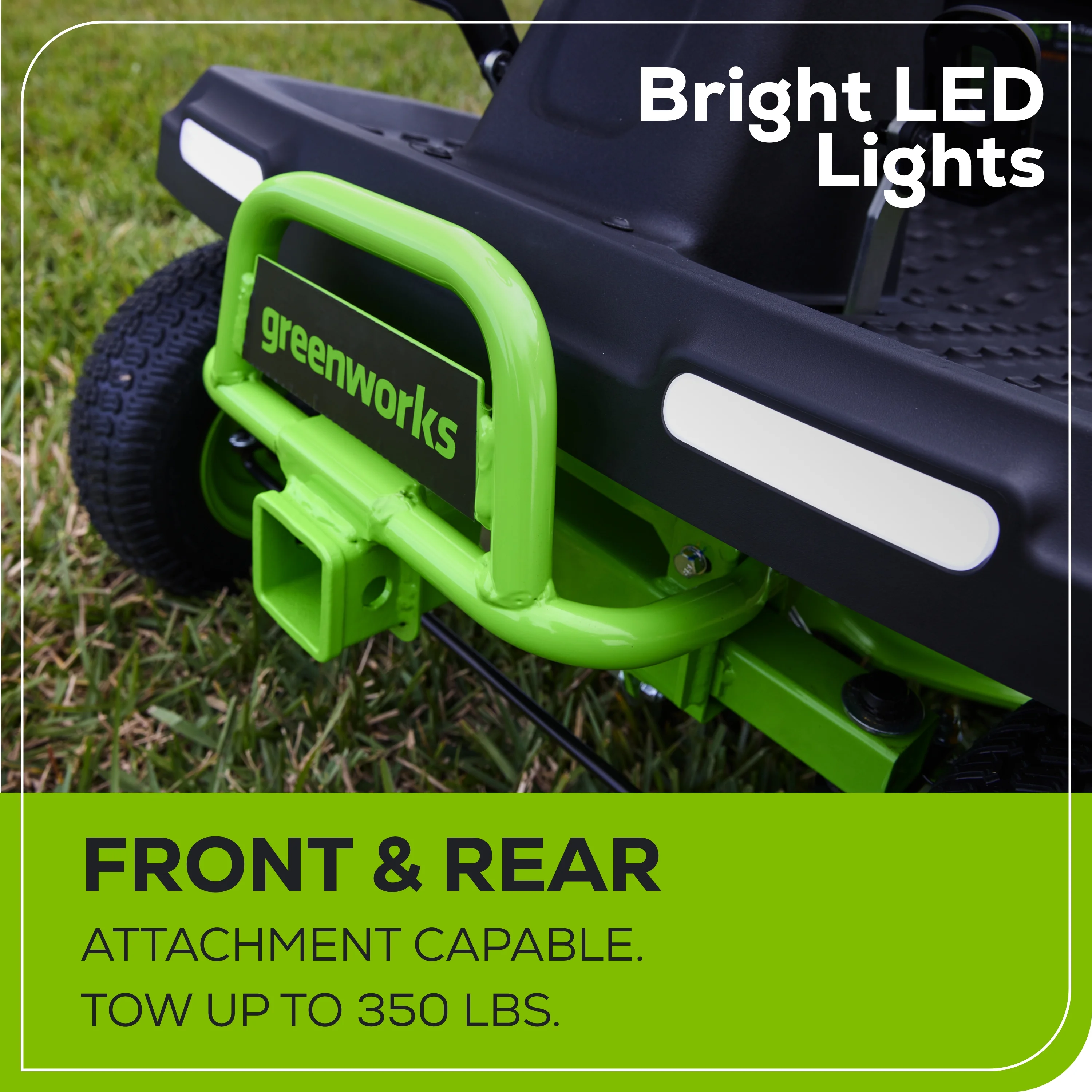 Greenworks 60V 30” CrossoverT Riding Lawn Tractor with (2) 8.0 Ah, (2) 4.0 Ah Batteries & 600-Watt Charger 7421902