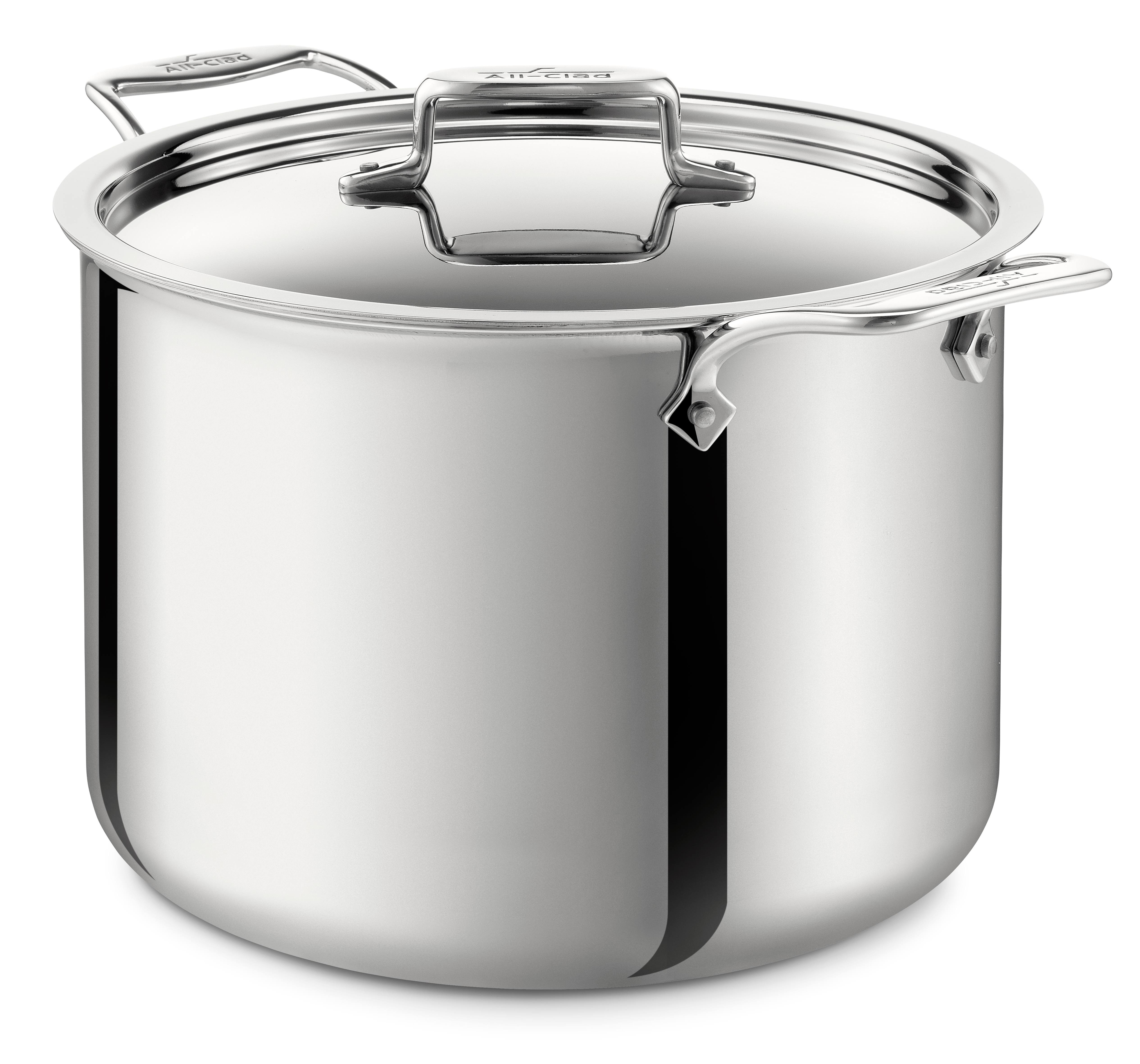 All-Clad BD55512 D5 Brushed 18/10 Stainless Steel 5-Ply Bonded Dishwasher Safe Stock Pot