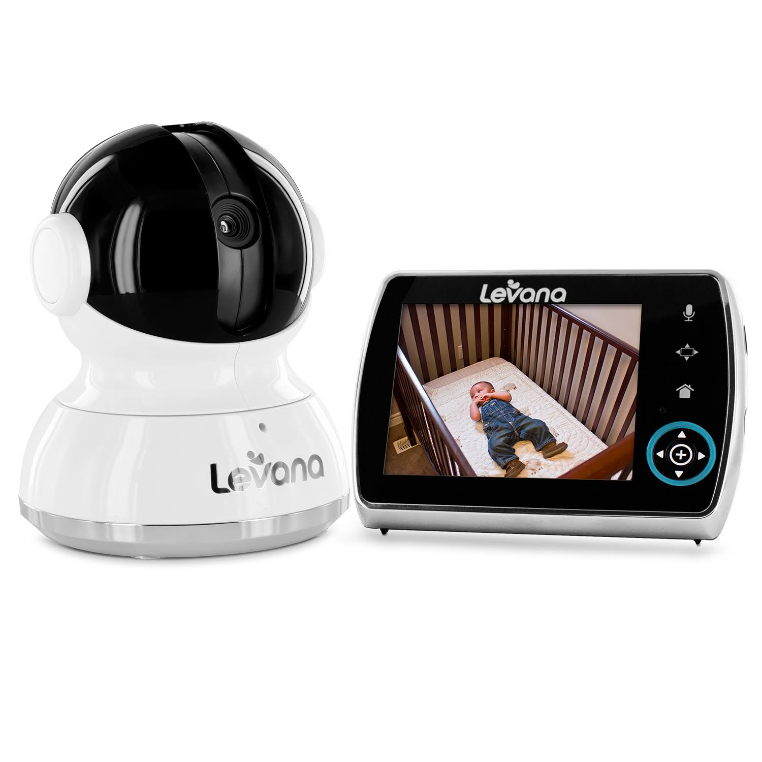 Levana Keera Baby Monitor with 1 cameras Night Vision and Two-Way Audio - 2.4 GHz Wireless - 3.5x22 LCD