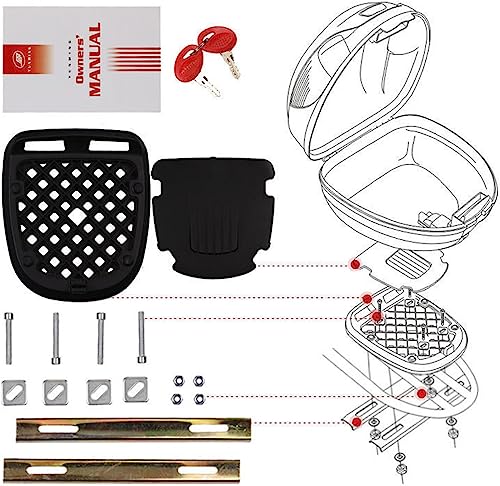LEEBERTY Motorbike Tailgate, Motorbike Top Box, Motorbike Rear Luggage, Motorbike Travelling Top BoxMotorcycle Accessories