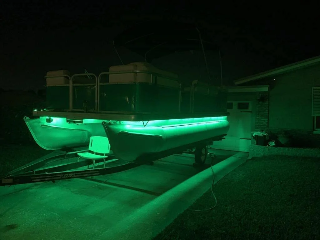 Pimp My Pontoon Neon Green LED Under Glow Deck Boat Lighting DIY Kit