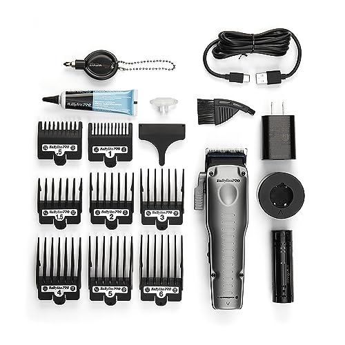 BaBylissPRO FXONE LO-PROFX Professional Cordless Clippers and Trimmers with Interchangeable Battery