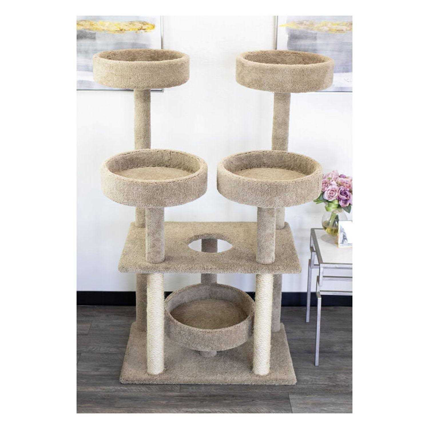 Prestige Cat Trees Castle Modern Cat Tree Cat Tower for Large Cats - Pet Supplies online store