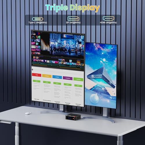 Beelink SER5 Mini PC,AMD Ryzen 5 5560U(6C/12T,up to 4.0GHz),Mini Computer 16GB DDR4 RAM 1TB M.2 SSD Graphics 6cores 1600 MHz Wifi6/BT5.2,Support Triple Display Micro PC
