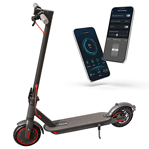 VOLPAM Electric Scooter, 350W/500W, 8.5/10 Tires, 12/21/28 Miles Range, 16/19/22Mph, Folding E-Scooter with Dual Braking