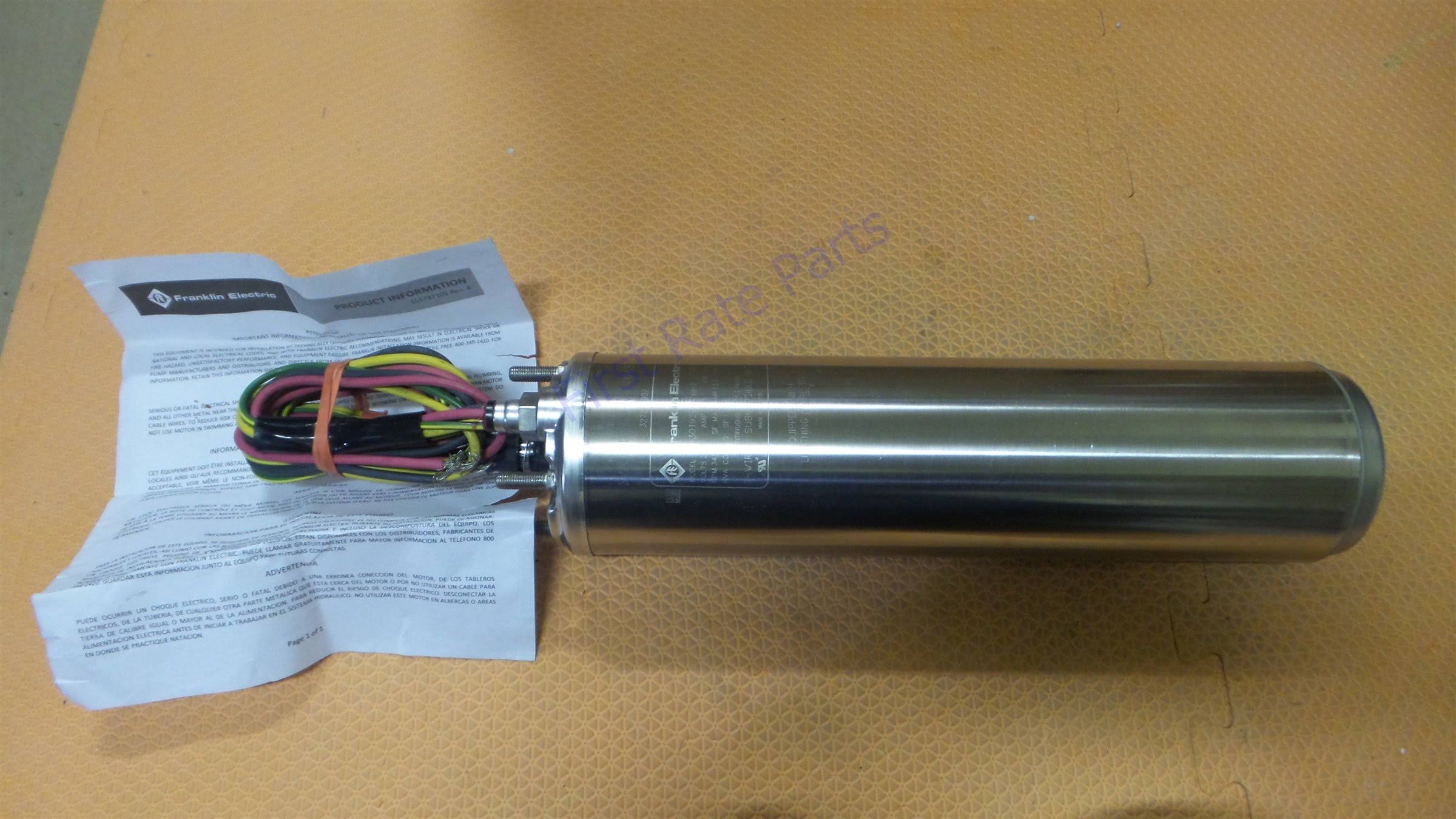Franklin Electric Deep Well Submersible Pump Motor 2243019204S