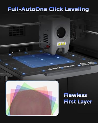 FLASHFORGE 3D Printer AD5M, CoreXY 600mm/s High-Speed Printer with 1-Click Auto Leveling, High-Temp Direct Drive Extruder, 3s Quick-Swap Nozzle, 220×220×220mm Build Volume