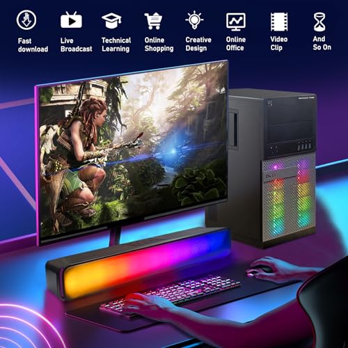 Dell Optiplex 7020 Gaming Desktop PC - Intel Core i7 4th Gen 3.4GHz, NVIDIA GeForce GT 1030 2GB, 16GB RAM, 512GB SSD, HDMI, DVI, VGA, New Keyboard, Mouse, Wi-Fi, Windows 10 Professional(Renewed)
