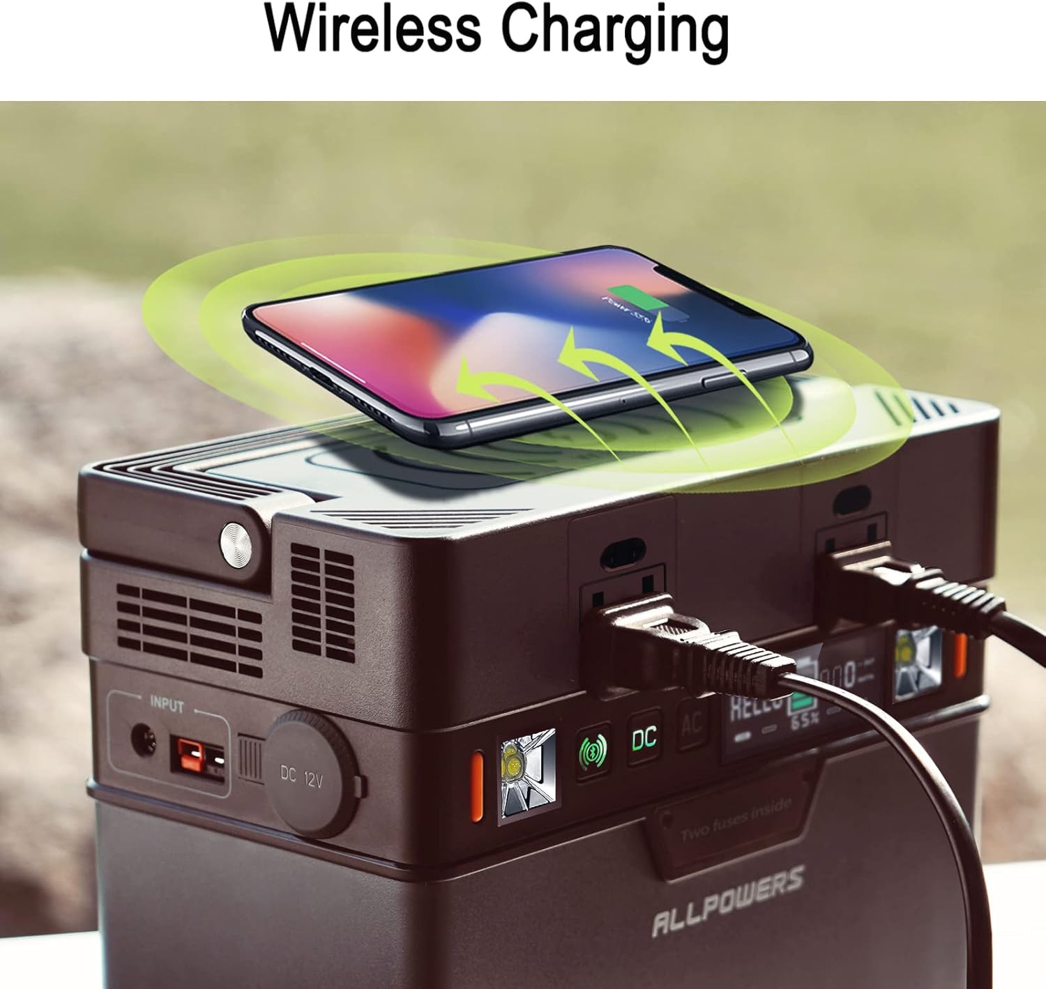 ALLPOWERS 300W Portable Power Station with Solar Panel 100W, 288Wh Solar Generator with Portable Solar Panel included, Solar Power for Outdoor Camping Travel RV Laptop Phone