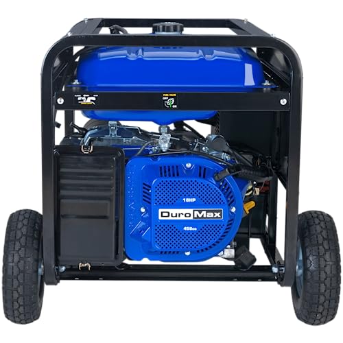DuroMax XP12000EH 12,000-Watt Dual Fuel Portable Generator – Gas & Propane, Electric Start, Whole Home Backup Power, Transfer Switch Ready, RV & Emergency Ready