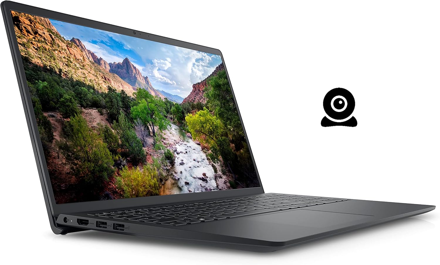 Dell 2022 Newest Inspiron 15 3510 Business Laptop, 15.6" HD Display, Intel Celeron N4020 Processor, 16GB DDR4 RAM, 256GB PCIe SSD, Webcam, HDMI, Wi-Fi, Bluetooth, Windows 11 Pro, Black