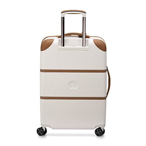 DELSEY PARIS Chatelet Air 2.0 Hardside Luggage with Spinner Wheels, Angora, Checked-Large 28 Inch