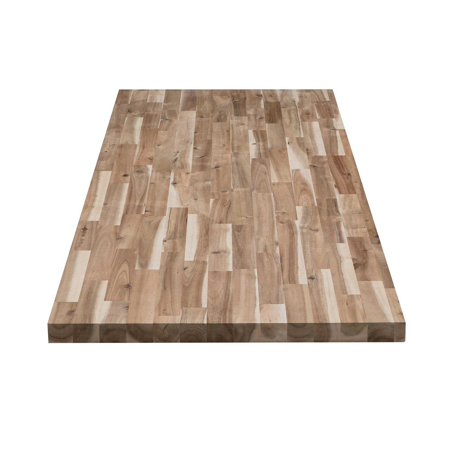 allen + roth Natural Straight Butcher Block Acacia Countertop - Shop Hardware Tools Online Store
