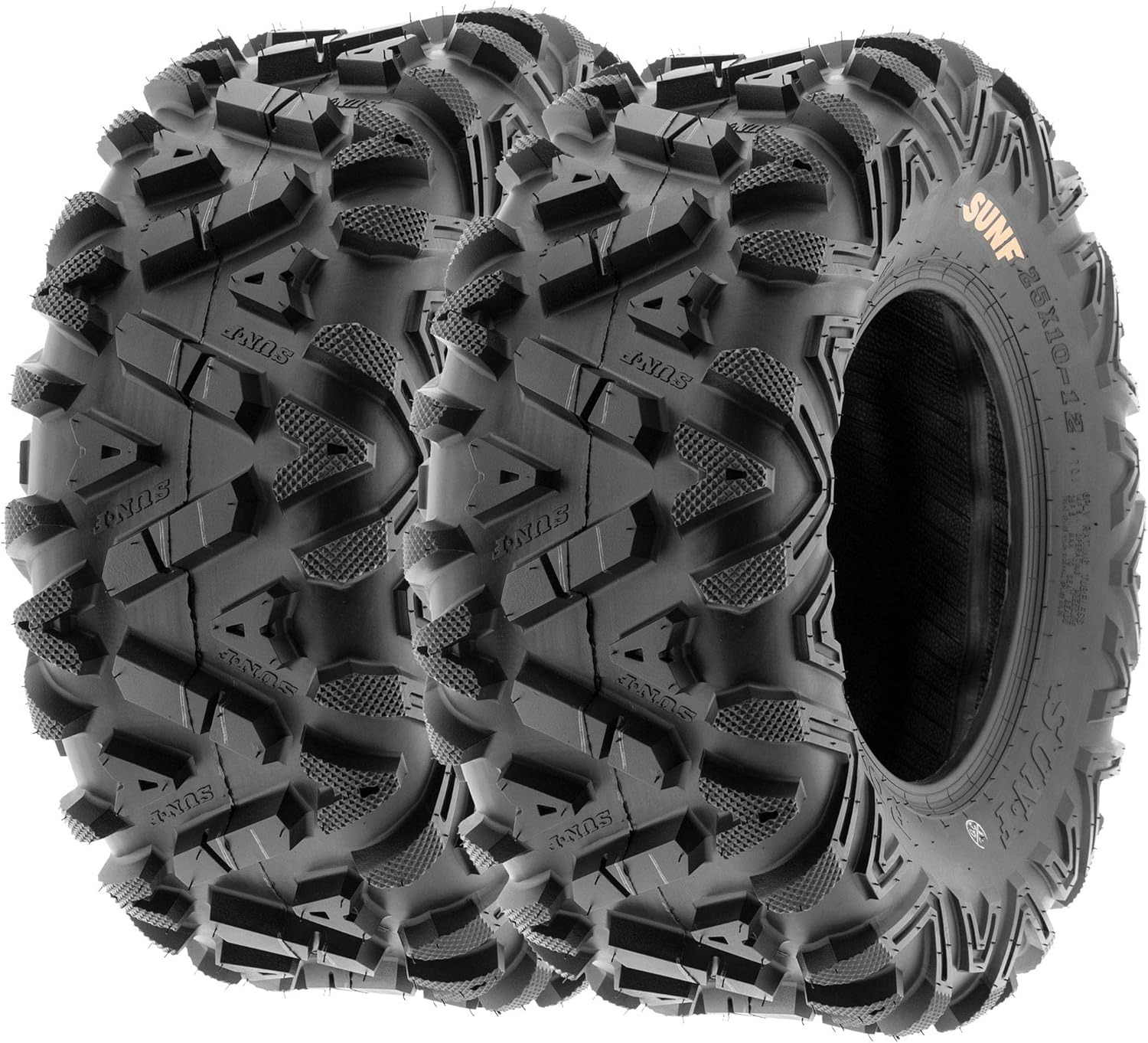Set of 4 SunF Power.I ATV UTV all-terrain Tires 26x9-14 & 26x11-14, 6PR Front&Rear, Tubeless A033