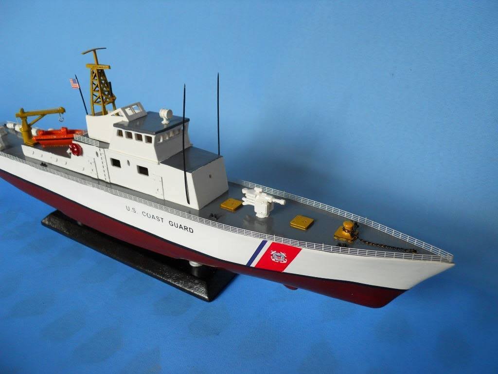 Hampton Nautical USCG Coastal Patrol Boat 18 - United States Wooden Model Boat - Limited Edition
