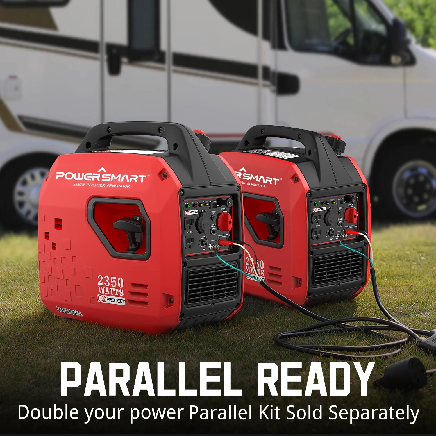 PowerSmart 2350-Watt Portable Gasoline Inverter Generator, Lightweight，generator for camping PS5025C