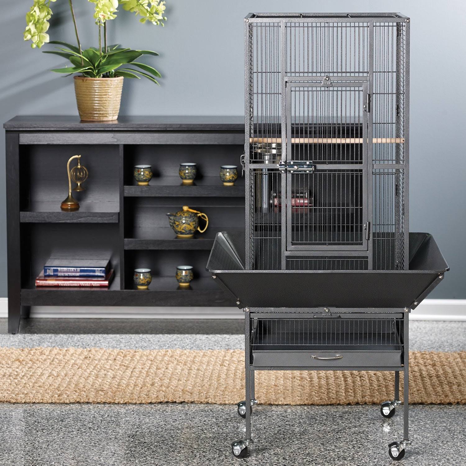 Prevue Pet Products Park Plaza Bird Cage Pewter
