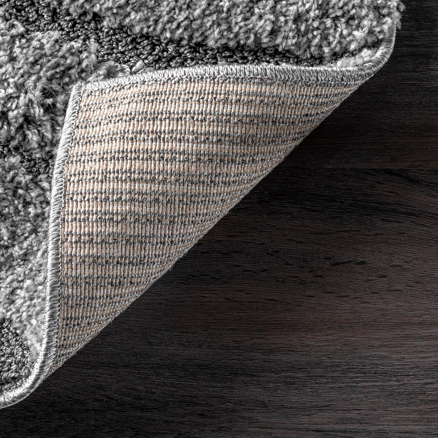 nuLOOM Carolyn Modern Shag Area Rug - 10x14 Shag Area Rug Transitional Dark Grey Rugs for Living Room Bedroom Dining Room Nursery