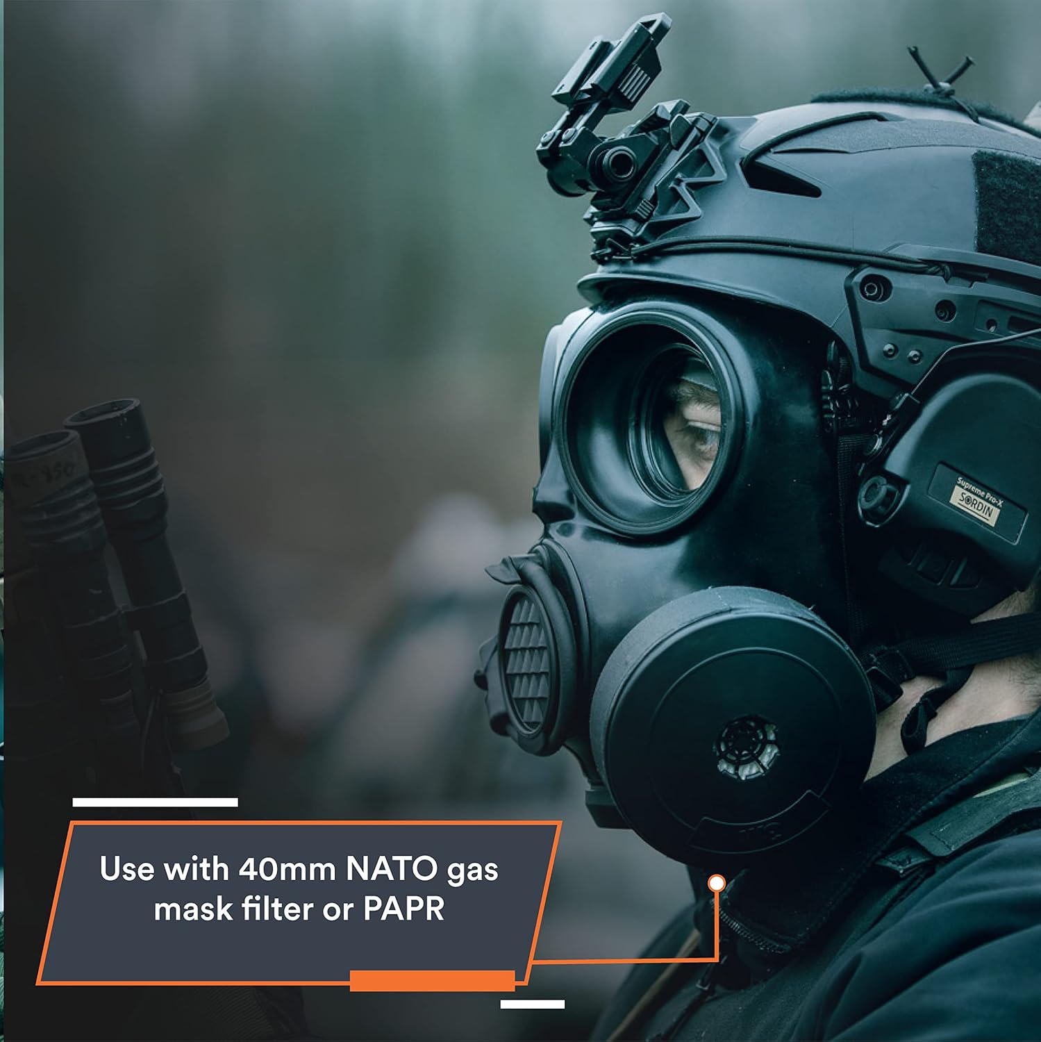 MIRA Safety CM-7M and NBC-77 SOF - Single 40mm CBRN Gas Mask Filter